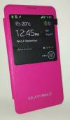 Samsung Galaxy Note 3 N9005 - Case with Window and Back Plastic Cover - Pink (OEM)